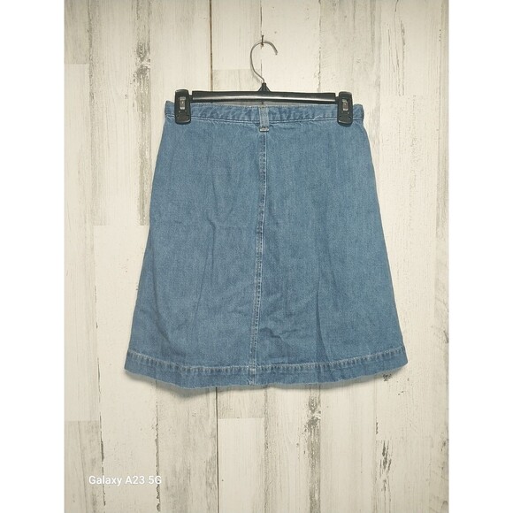GAP Women's Size 25 Faux Wrap Denim Skirt - Picture 3 of 7